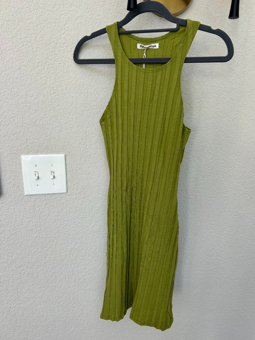 Lime Green Reformation Dress